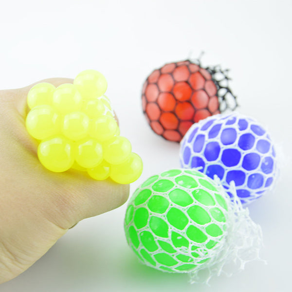 Anti Stress Face Reliever Grape Ball Autism Mood Squeeze Healthy Toy Relief